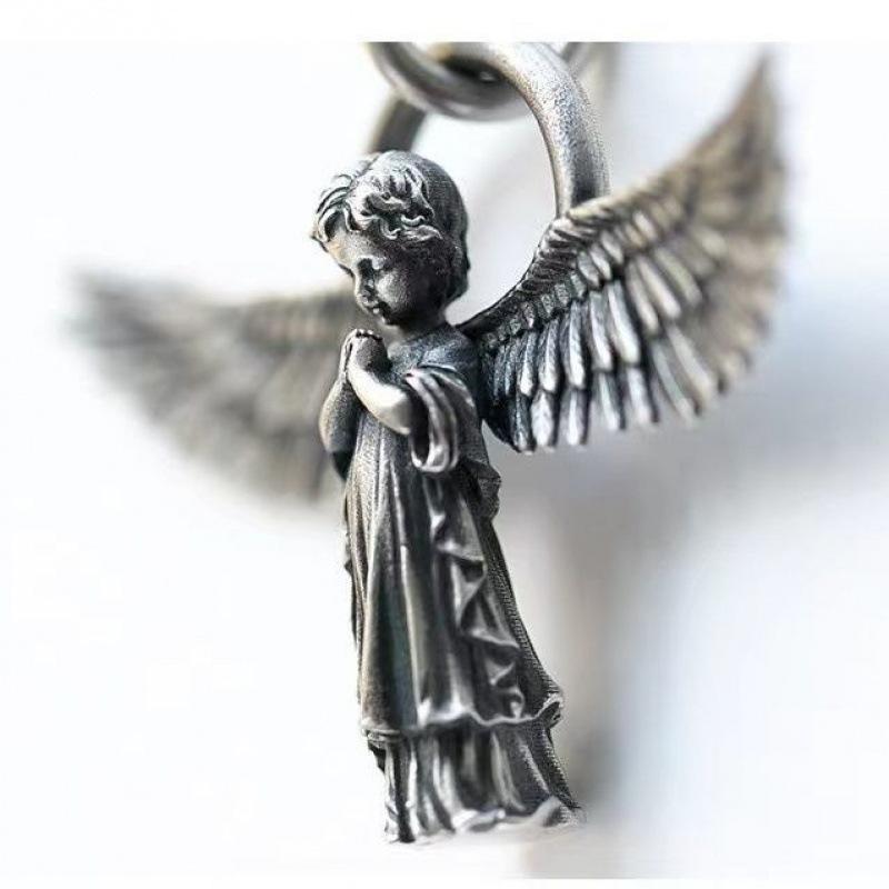 Ali Sottili Individualiste Creative per Coppia (per uomini e donne) Collana Pendente di Piccole Dimensioni Catena per Maglione