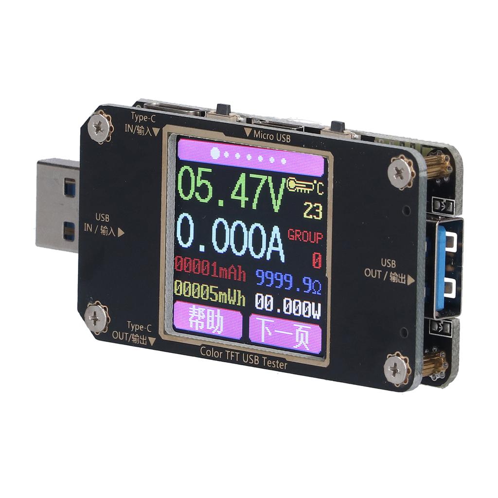 USB Leistungsmesser Tester Digitales LCD Display Bluetooth USB Sicherheitstester für Android