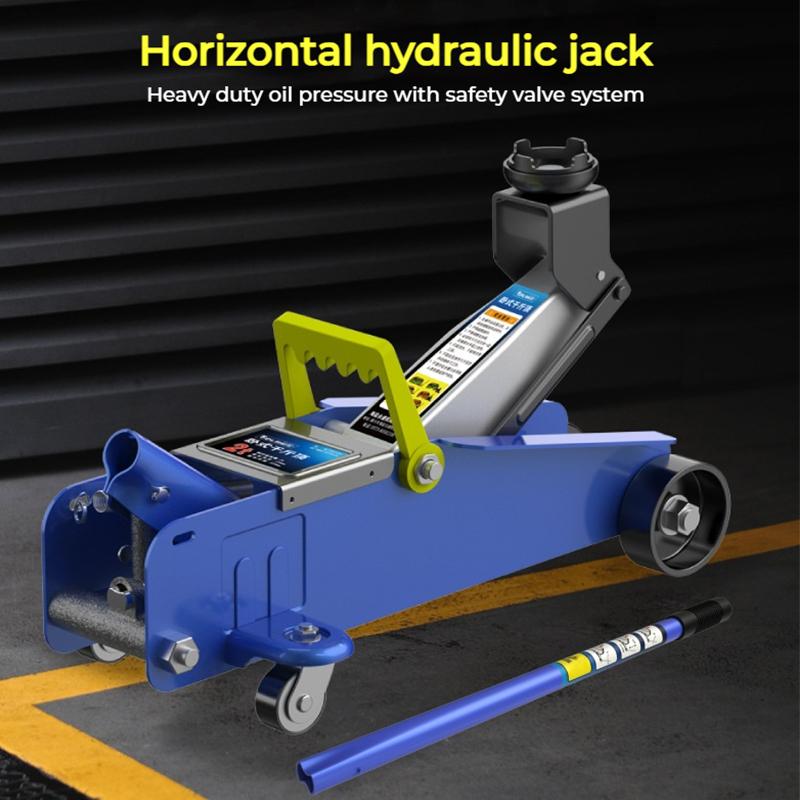 2 Ton Auto Hydraulic Jack Vehicle Oil Pressure Tire Replacement Lifting Repair Tool 13cm-30cm Car Emergency Curbside