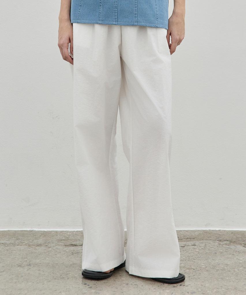 ELLIOTI Nylon Wide Banding Pants_3Color