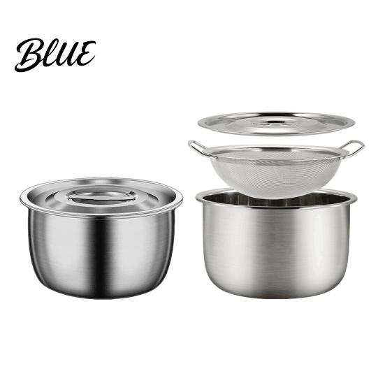 Oil Storage for Frying Bacon Grease Container with Strainer 1.34/2.5L Stainless Steel Heavy-Duty Butter Kitchen Dispenser Melting Pot Essential