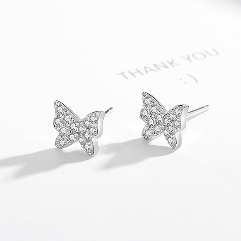 Tancise 925 Sterling Silver Zirkonové náušnice Visací náušnice pro ženy Dárky na svatbu