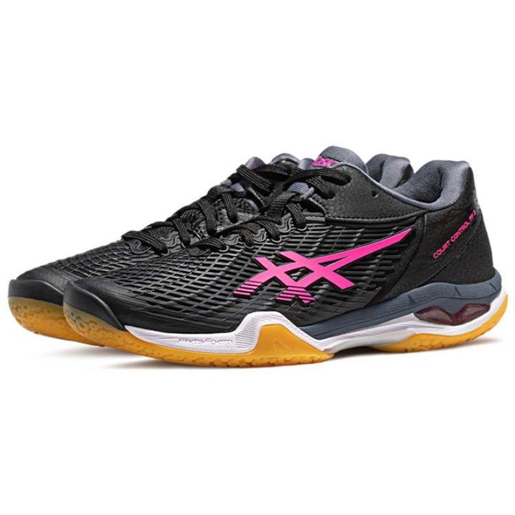 Asics Court Control FF 3 Comfortable Durable Low-Top Badminton Shoes Women sneaker Black Red 1072A089-001