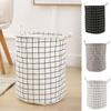 Household Clothes Toys Storage Basket Cotton Linen Dirty Clothes Baskets Laundry Organizer  Home