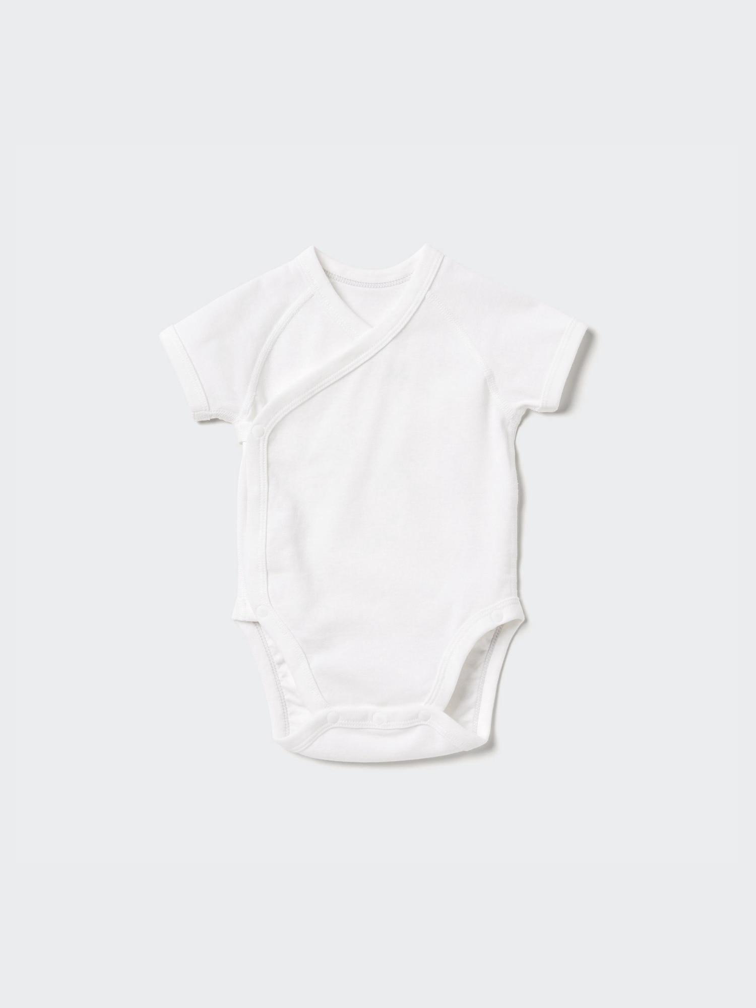 

UNIQLO JAPAN Боди с короткими рукавами и открытой передней частью. 00 WHITE/60