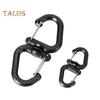 1/5Pcs 360 Degrees Rotating Hook Portable Lightweight Outdoor Camping Hiking S-shaped Swivel Hook Hanger Hanging Buckle Camping Accessories