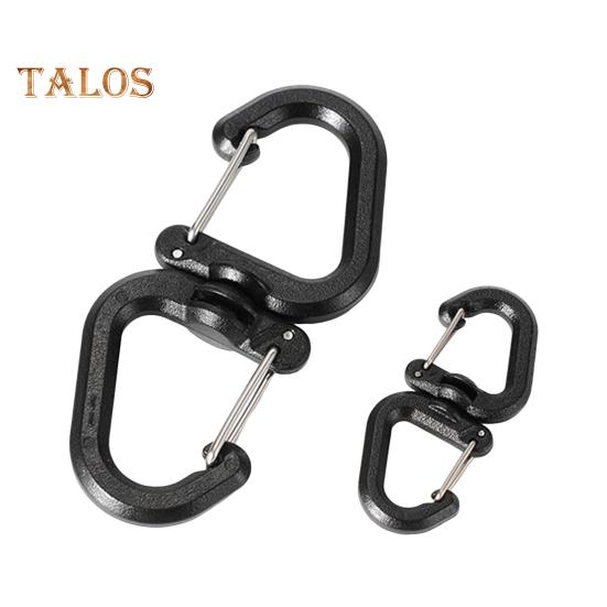 1/5Pcs 360 Degrees Rotating Hook Portable Lightweight Outdoor Camping Hiking S-shaped Swivel Hook Hanger Hanging Buckle Camping Accessories