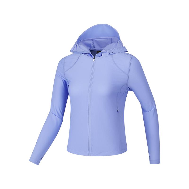 Skechers Rainbow Series Hooded Zip-Up Sports Long Sleeve Jacket Women Jackets Blue Purple P225W176-01C7 S