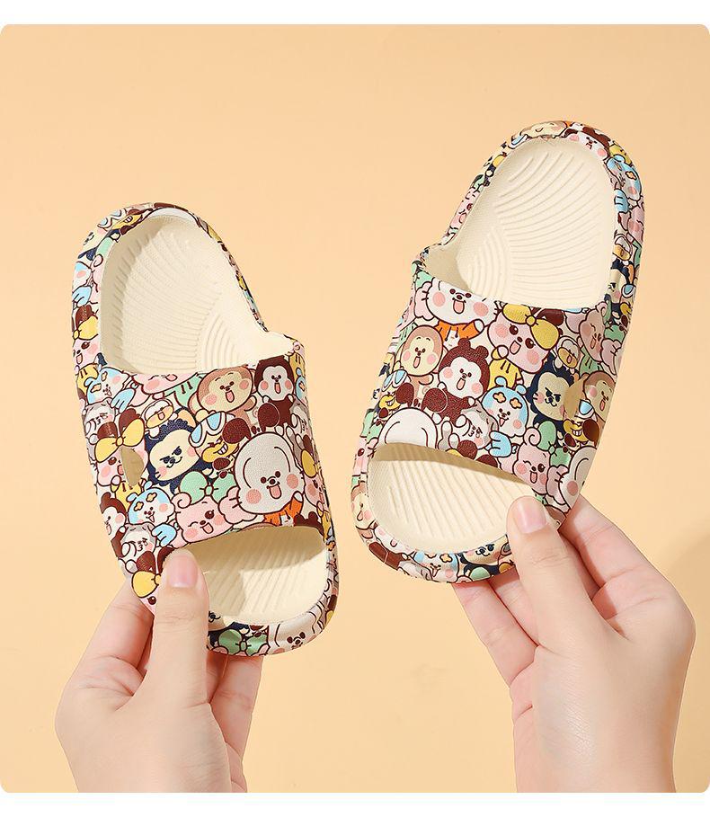 Babudou Kinder Sommerschuhe - Bedruckte Indoor-Sandalen für Kleinkinder und Kinder