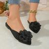 Neue Damen Baotou Hausschuhe Leichte Sandalen mit spitzer Zehenpartie Mode Strand Freizeit Hausschuhe Outdoor Flache Damenschuhe Slides Damen