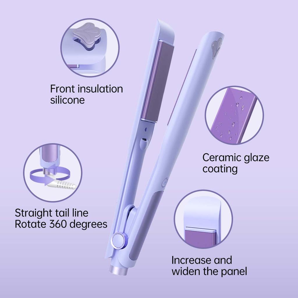 Professional Hair Straightener Curler Electric Splint Flat Iron Negative Ion Straight Curling Iron Plates Corrugation Hair Care