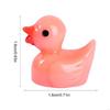 62KD Set of 100 Miniature Duck Multi Colored Resin Figures for Garden and Landscape