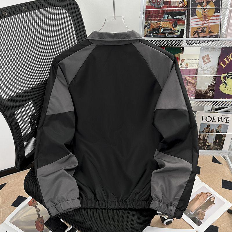 Hip Hop Varsity Jacket Men High Street Patchwork Color Black Windbreaker Coats Women Spring Autumn Thin Fashion College Jackets