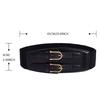 Gothic Solid Color Lift Up Female Waist Corset Wide Faux Leather Belt Women Fashion Slimming Waistband Elastic Corsets