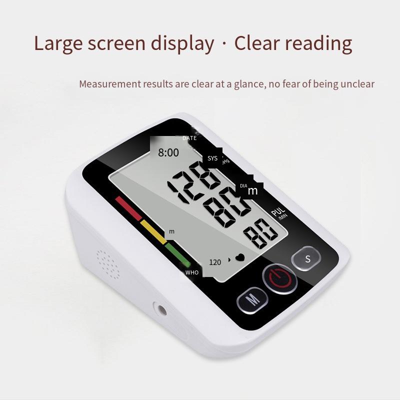 1PC Large Screen Sphygmomanometer Neutral Electronic Blood Pressure Meter The Elderly Arm Blood Pressure Meter