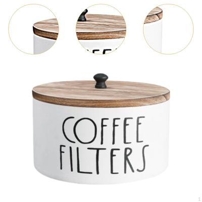 Coffee Filter Holder,Coffee Container,Wood,Storage Rack,Coffee Paper Stand,Storage
