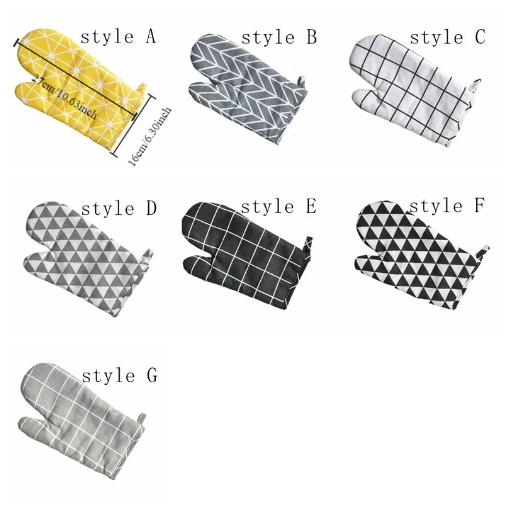 Bequeme Mikrowellenhandschuhe Nordisch inspirierte Ofenhandschuhe Isolierhandschuhe Küche