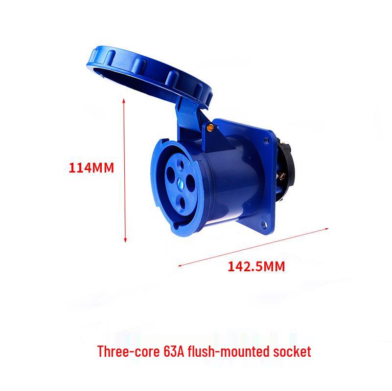 16/32A Waterproof Industrial Plug & Socket - Surface/Flush Mounted Aviation Connector