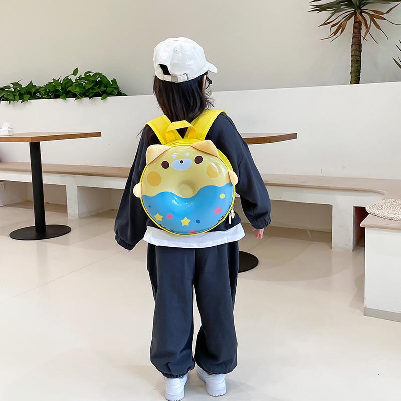 New Ins Sweet Donut Kindergarten Backpack Eggshell Personality Casual Children's Bag Girls
