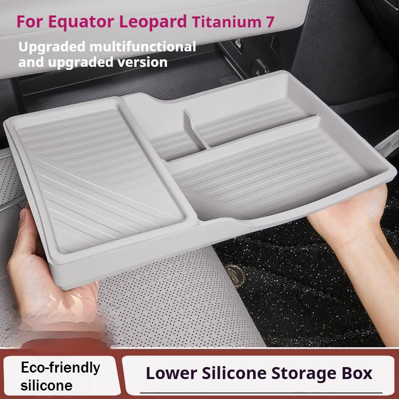 For BYD Ti7 Formula Leopard Titanium 7 Car Central Control Lower Storage Box Partition Storage Interior Modification Accessories