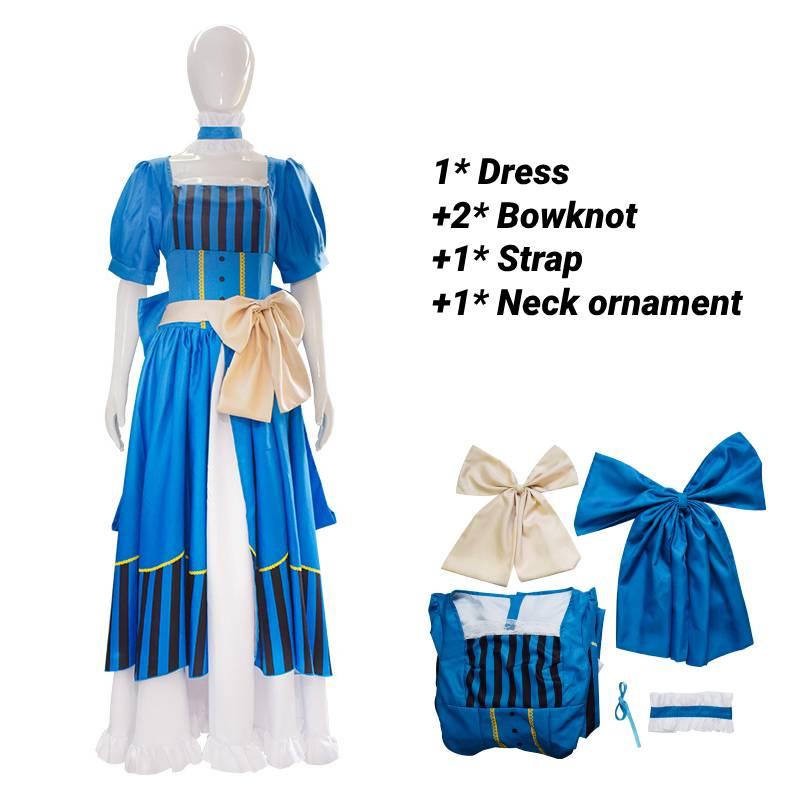 

Костюм для косплея Батлер Блэк Элизабет Платье на Хэллоуин Разные размеры Подарок для девочек 3XL