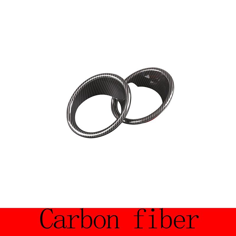 2 Pcs For BMW X5 F15 2014-2018 ABS Chrome/Carbon fiber/Black Car Front Fog Lamp Decoration Cover Trim Car Accessories