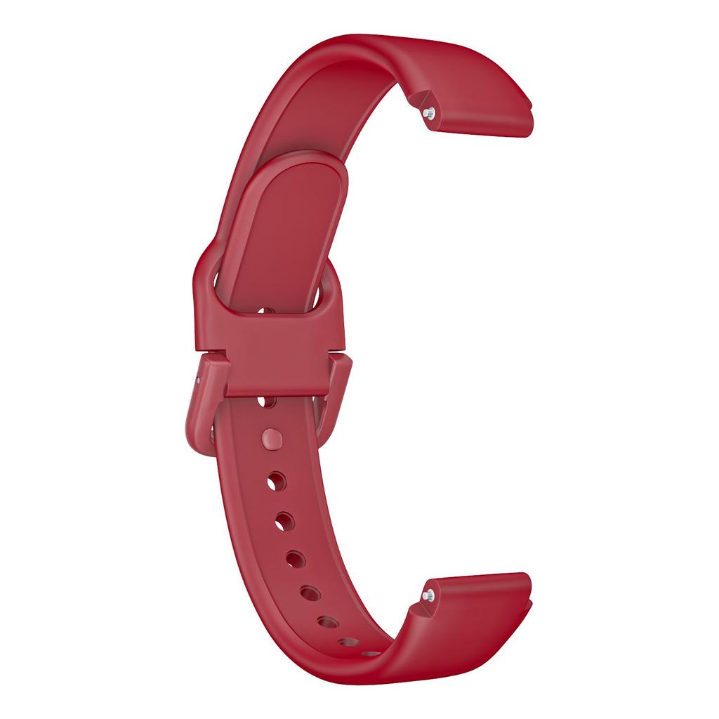 12mm Day-Shaped Reverse Buckle Silicone Watch Strap, Compatible with Xiaomi/Huawei/Honor—Skin-Friendly, Comfortable, Secure Fit.