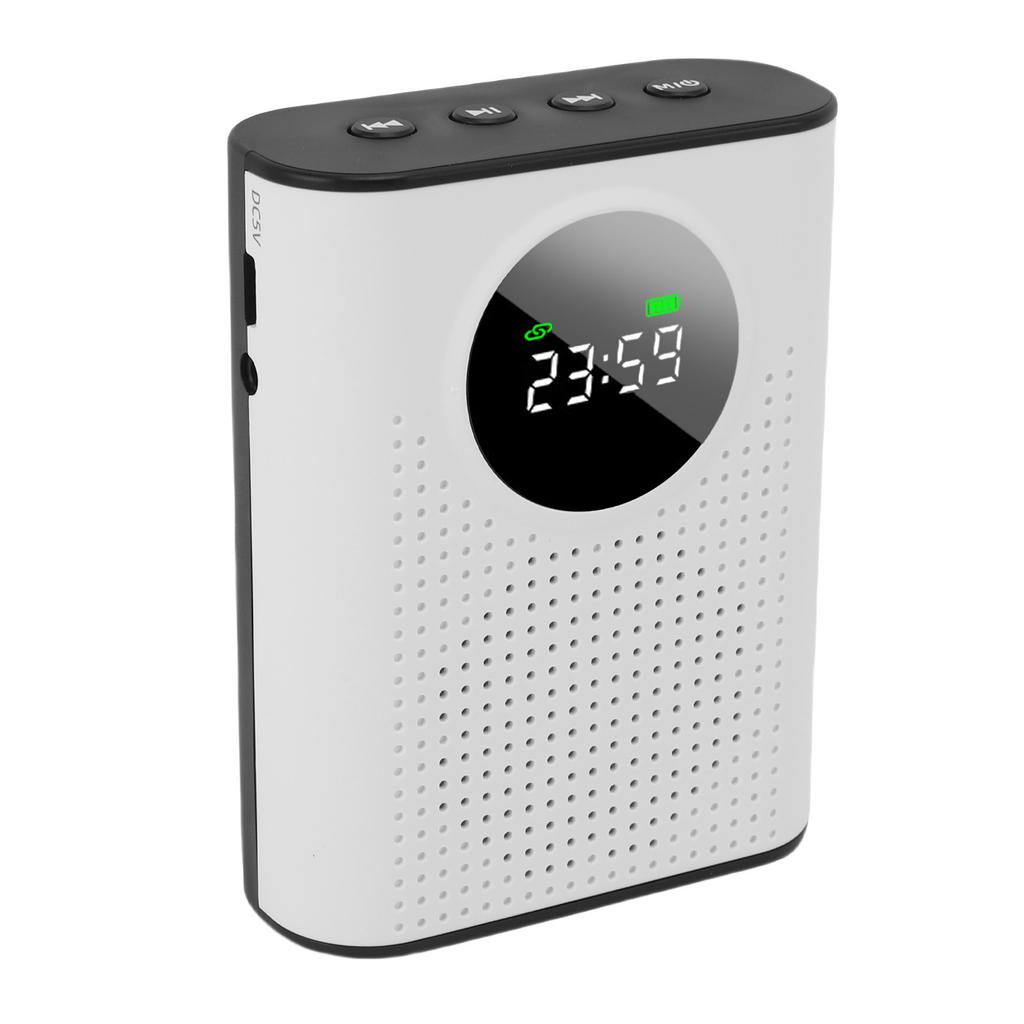 Wireless Voice Amplifier Omnidirectional Pickup Teacher Voice Amplifier with Magnetic Lavalier LED Digital Display