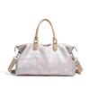 Short Distance Large Capacity Luggage Bag Women's Retro Print Travel Bag with Dry Wet Separation