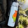 1PC Green Parrot Bird Portrait 750ml Color Plastic Sports Water Bottle Leakproof Flip Straw Lid Suitable for Sports Office Home Use