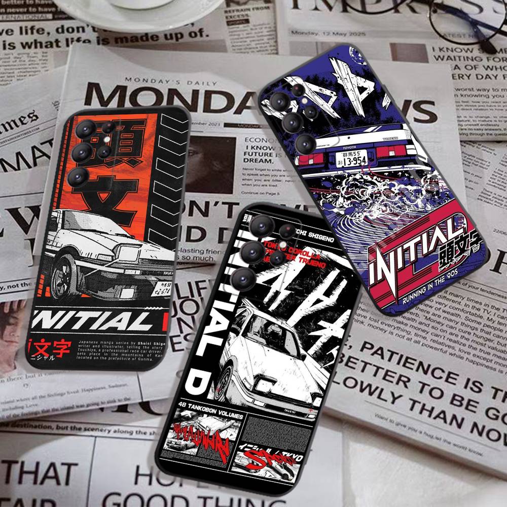Racing Anime Initial D Phone Case For Samsung S 24 Fe 25 Ultra Plus 20 Lite 21 30 22 23 24 22 Ultra 5G Fundas