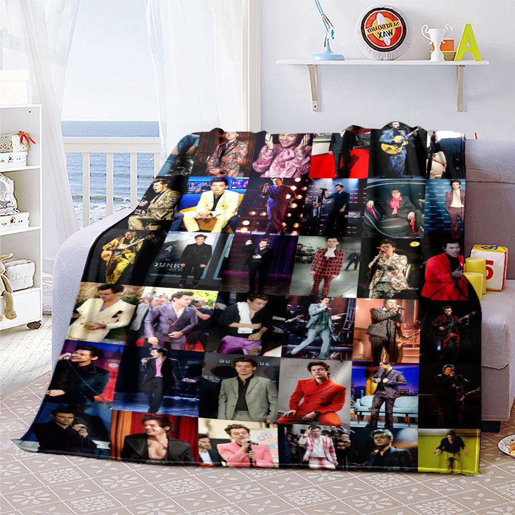 Harry Styles Starry Night Blanket Soft Comfortable All Seasons Perfect Gift Couch Office Nap Ideal Outdoor Trips