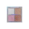 FAMOTY Chasing Light Four-Color Glitter Highlighter Palette for Brightening and Contouring