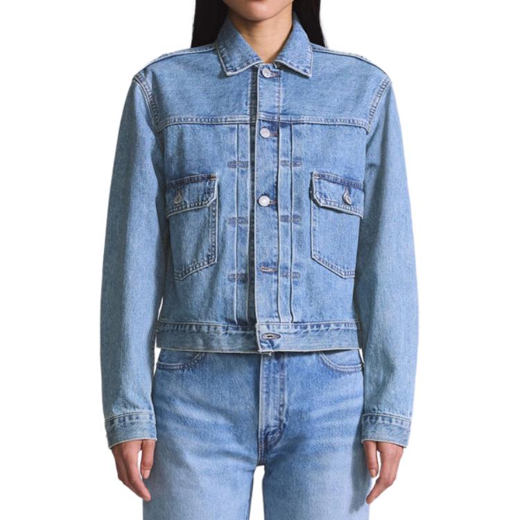 Levis Bluetab™ Series Ss25 Bluetab™ Series Double Flap Pocket Design Button Closure Denim Jacket Women jackets Light-Blue A5884-0003