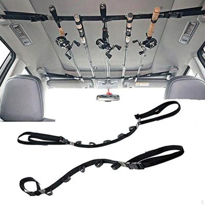 2 Stück Angelrutenhalter, verstellbarer Stangen-Aufbewahrungsständer, Fahrzeugträger, hält 5