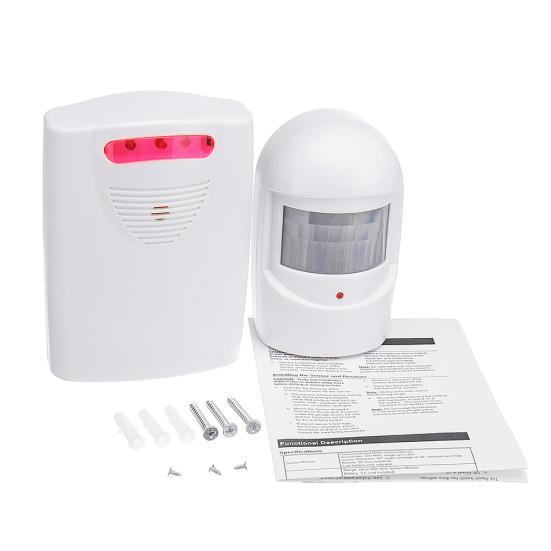 Wireless Driveway Alarm Alert System Security Garage Intruder PIR Motion Sensor