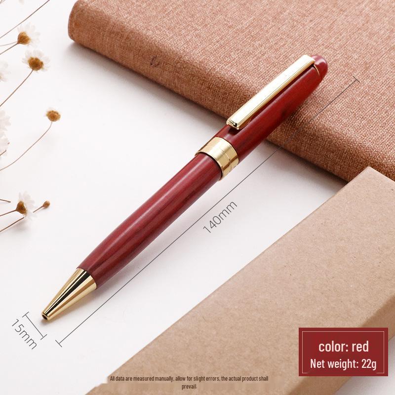 

Rosewood & Maple Rotating Non-slip Ballpoint Pen Bullet Type 0.7