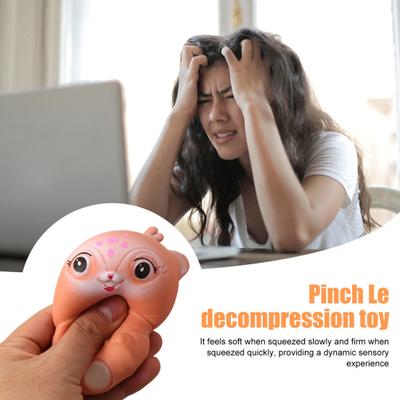 Yousheng Small Deer Squeeze Toy Stress Relief Flour Filling Deer Stress Ball Portable Slow Rebound Cartoon Animal Decompression Office Desk