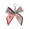 Porte-clés nœud papillon ruban élégant coréen écharpe en soie douce porte-clés porte-clés de voiture breloques de sac pour femmes accessoires de clés pour cadeaux de fille