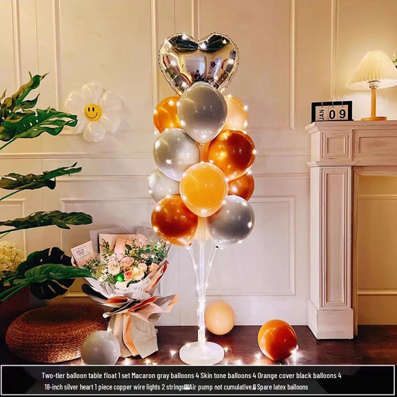 Luminous Balloon Floor Stand for Events: Birthday, Wedding, Anniversary, Party, and More.