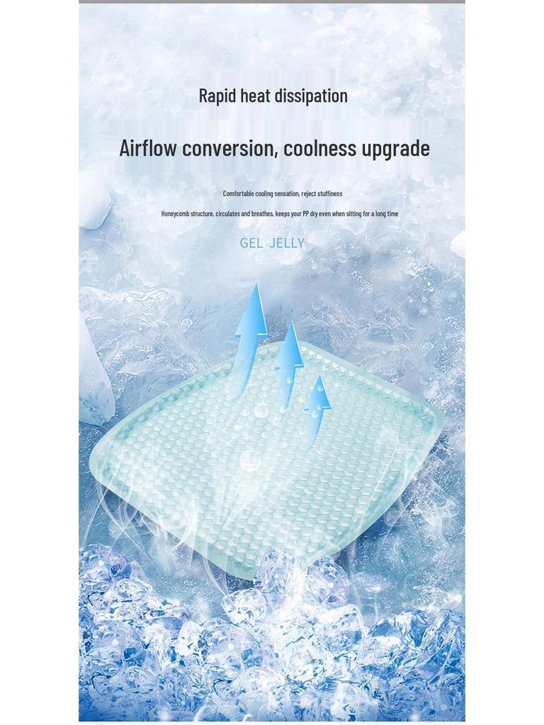 Multifunctional Gel Seat Cushion – Cooling, Honeycomb Design for All Seasons