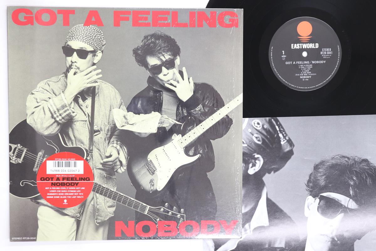Виниловая пластинка NOBODY  Got A Feeling RT285041 Eastworld 1988 Япония Японский Поп-Рок Б/у