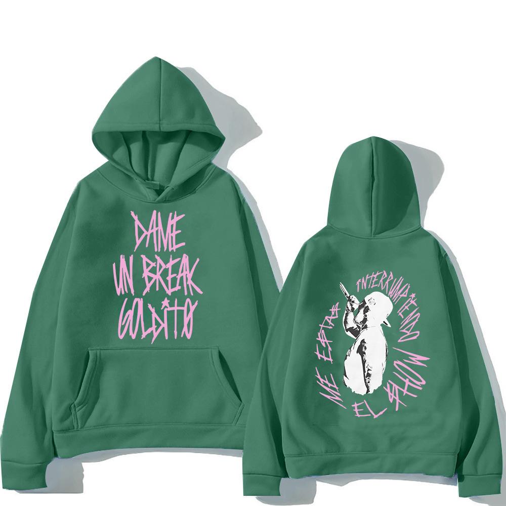 Jhayco Rapper Tour Hoodie Goldito Dame Un Break Herren/Damen Hoodies Harajuku Ästhetik Winterkleidung Fleece Pullover Sweatshirt