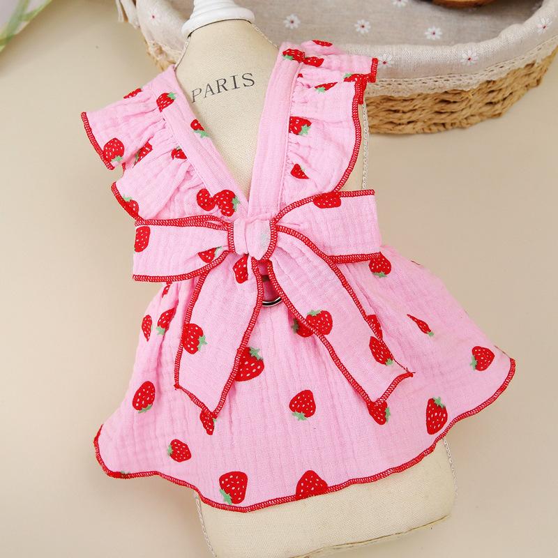 Pet dog dog clothes princess skirt spring autumn summer small dog teddy pomeranian quiet lady skirt