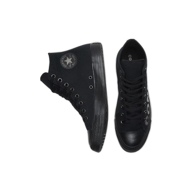 Converse Chuck Taylor All Star Wordmark 2.0 Comfortable Versatile High-Top Canvas Shoes Unisex Sneakers Black 165429C