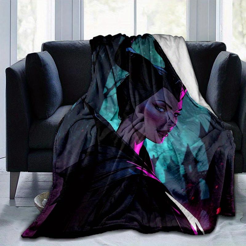 1pc Maleficent Home Decor Blanket Perfect for Couch, Bed, Travel