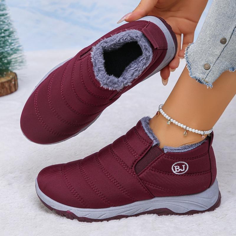 

Хлопковые ботинки зима новые большой размер хлопковая обувь на толстой подошве утепленные теплые зимние ботинки пара одна педаль короткие ботинки 43 красный