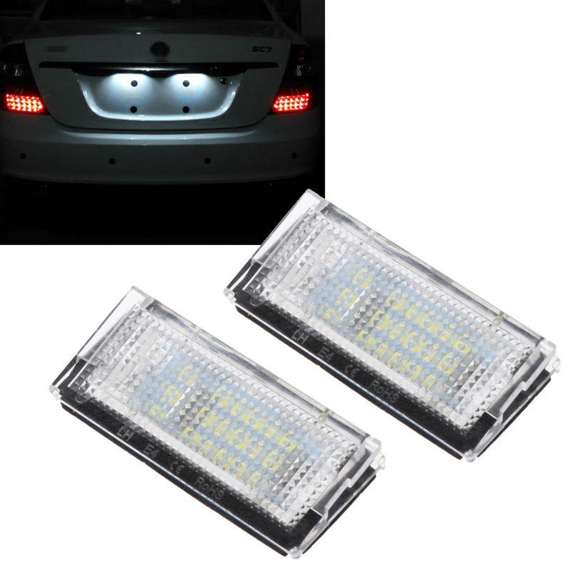 Buy 2Pcs White 3528 18LED License Plate Lights For E46 4D 5D Number