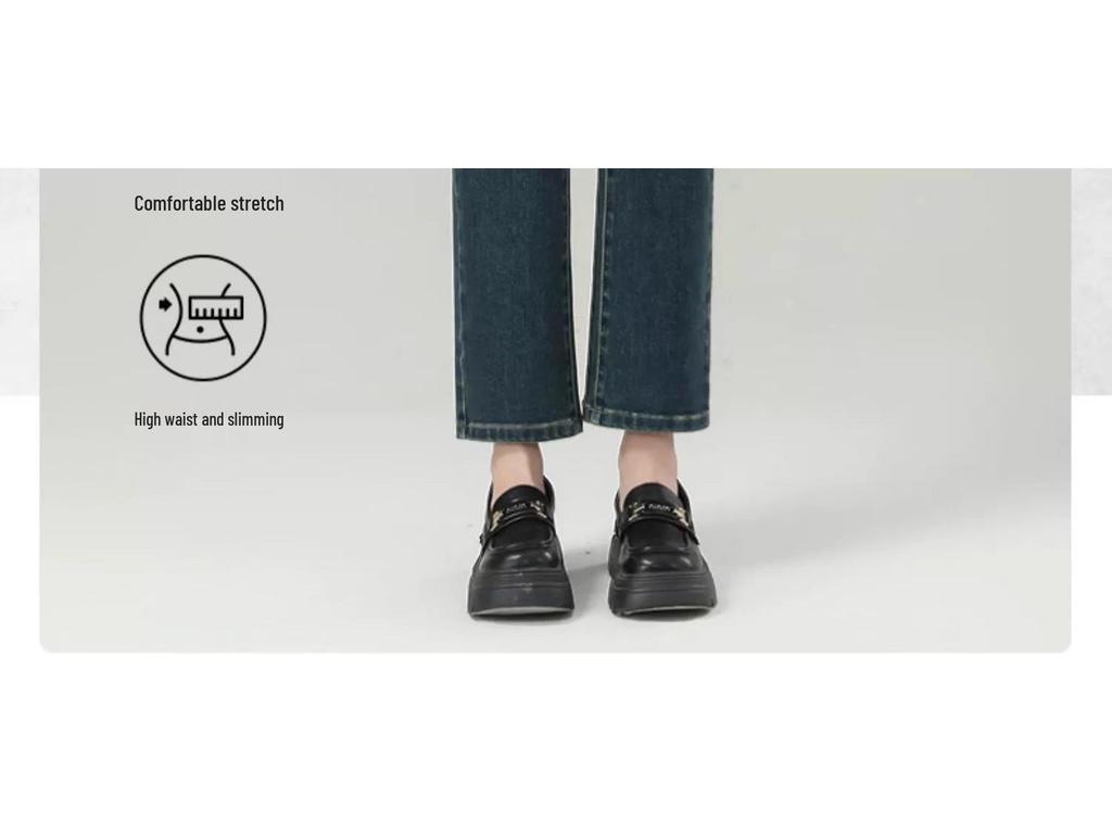 2025 Spring Women's Retro Slimming Cigarette Jeans