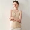 Lekasha Women's Cashmere Sleeveless V-Neck Wool Camisole for Autumn/Winter